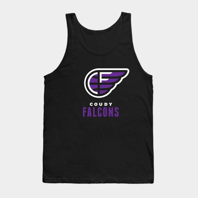 Coudy Falcons Basketball Tank Top by PodDesignShop